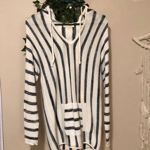 Hoodie beach cover up/ casual sweatshirt